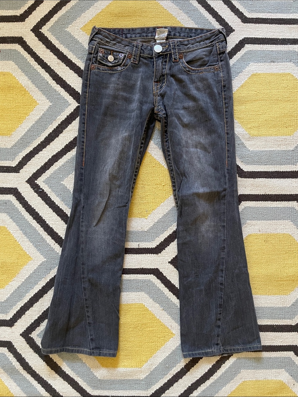 True religion bootcut black jeans